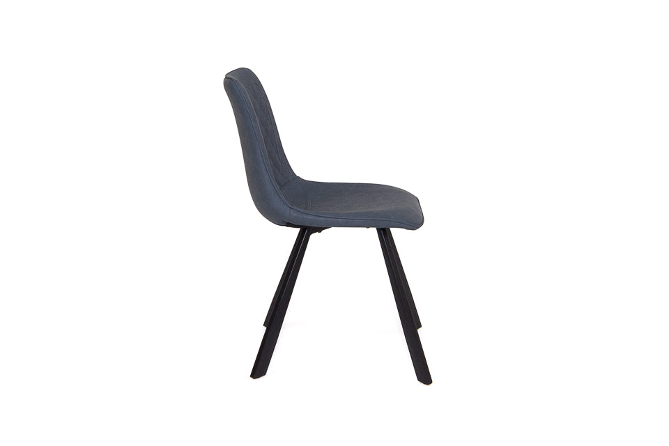 Lucan - Blue Faux Leather Dining Chair
