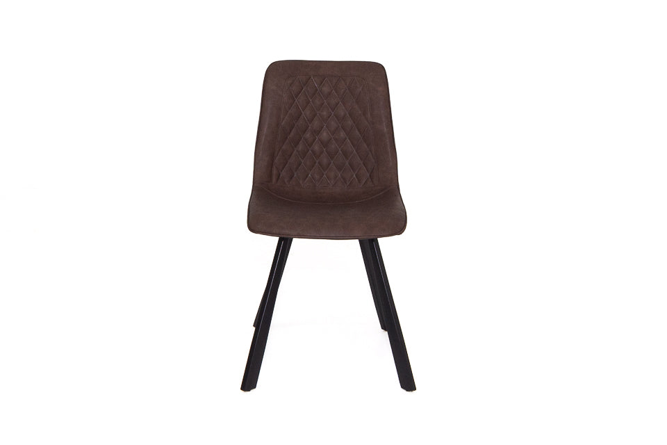 Lucan - Brown Faux Leather Dining Chair