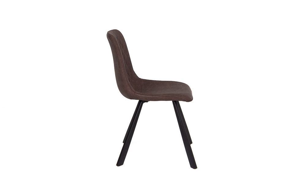 Lucan - Brown Faux Leather Dining Chair