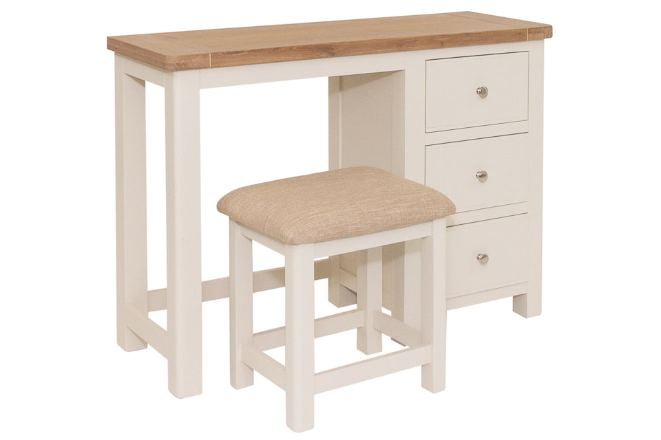 Mallow - Cream And Oak Dressing Table And Stool