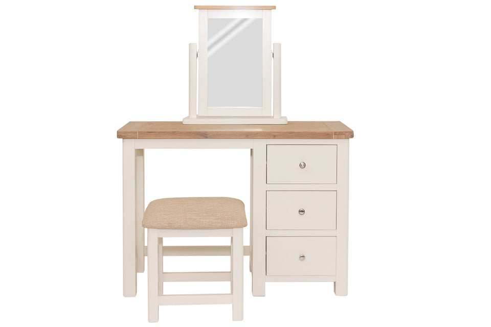 Mallow - Cream And Oak Dressing Table And Stool
