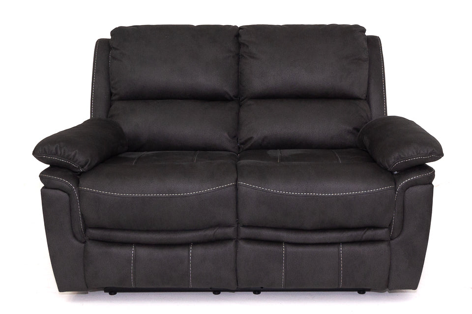 Marco - Grey Fabric 2 Seater Recliner Sofa