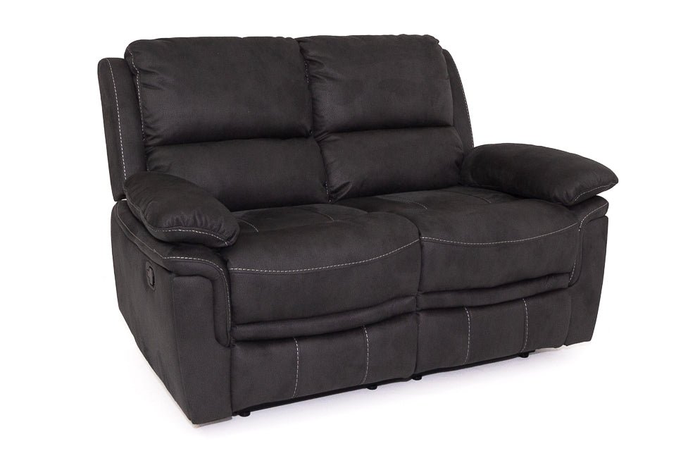 Marco - Grey Fabric 2 Seater Recliner Sofa