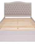Merlot - Fabric And Wood 5Ft King Bed Frame
