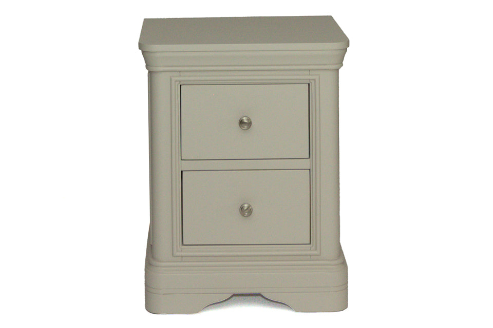 Merlot - Taupe 3 Drawer Bedside Locker