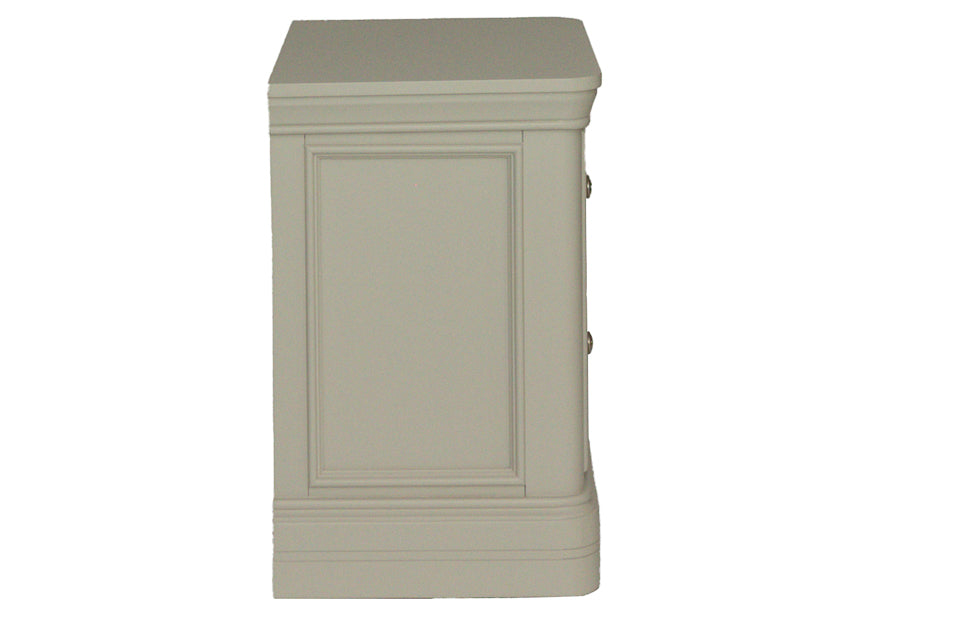 Merlot - Taupe 3 Drawer Bedside Locker