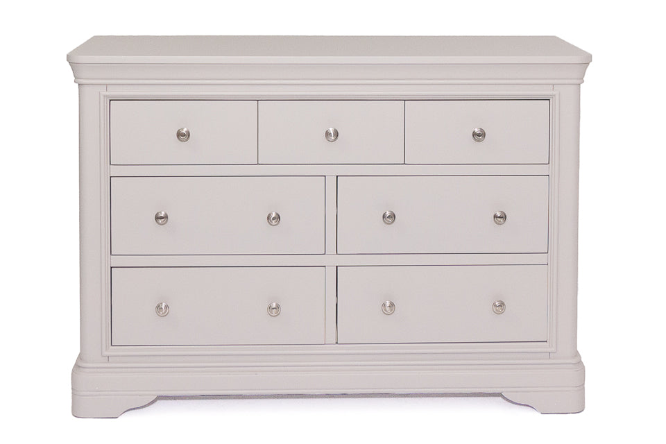 Merlot - Taupe 7 Drawer Drawer Wide Chest