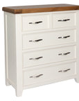 Milena - Cream And Oak 2 0Ver 3 Drawer Tall Chest