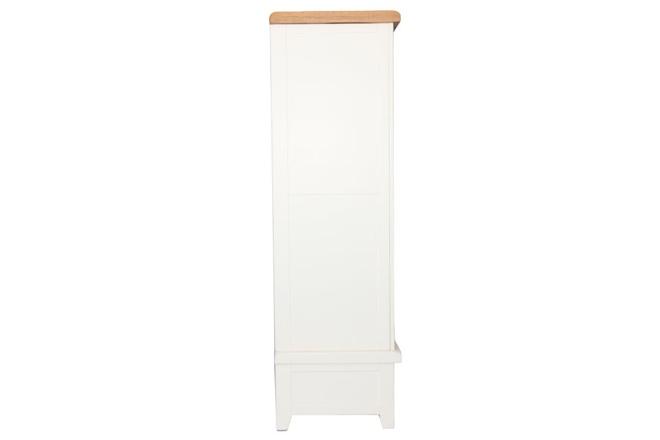 Milena - Cream And Oak 2 Door  Wardrobe With Drawers