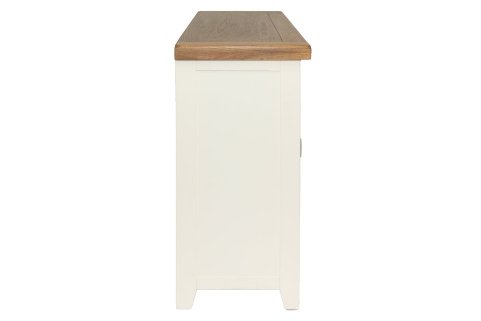 Milena - Cream And Oak 3 Door Sideboard With 3 Drawers