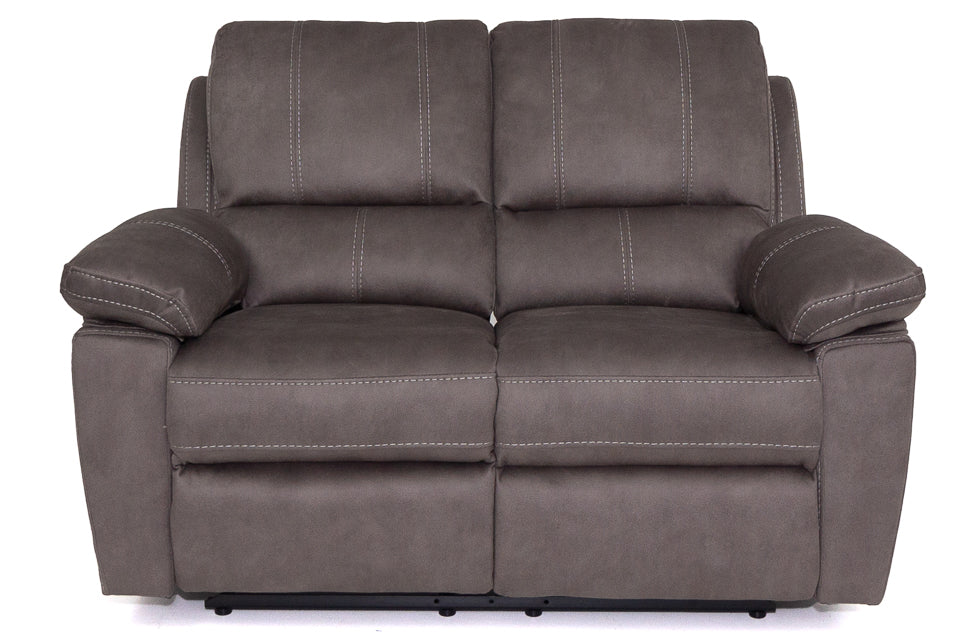 Milan - Grey Fabric 2 Seater Recliner Sofa