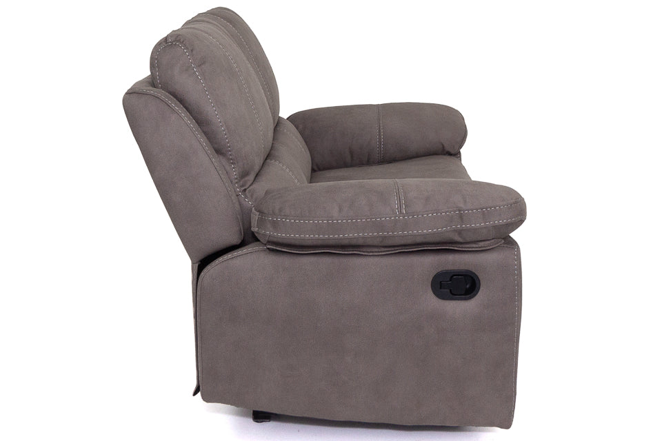 Milan - Grey Fabric 2 Seater Recliner Sofa