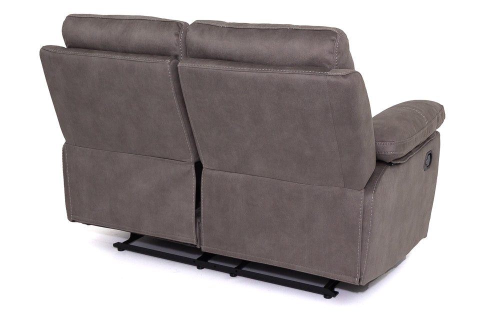 Milan - Grey Fabric 2 Seater Recliner Sofa