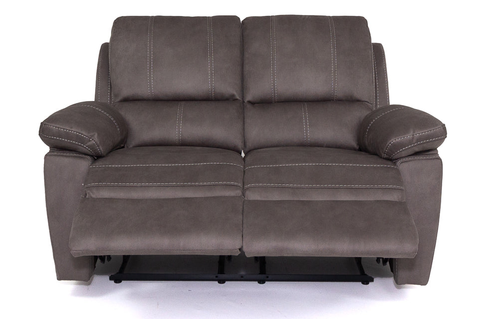 Milan - Grey Fabric 2 Seater Recliner Sofa