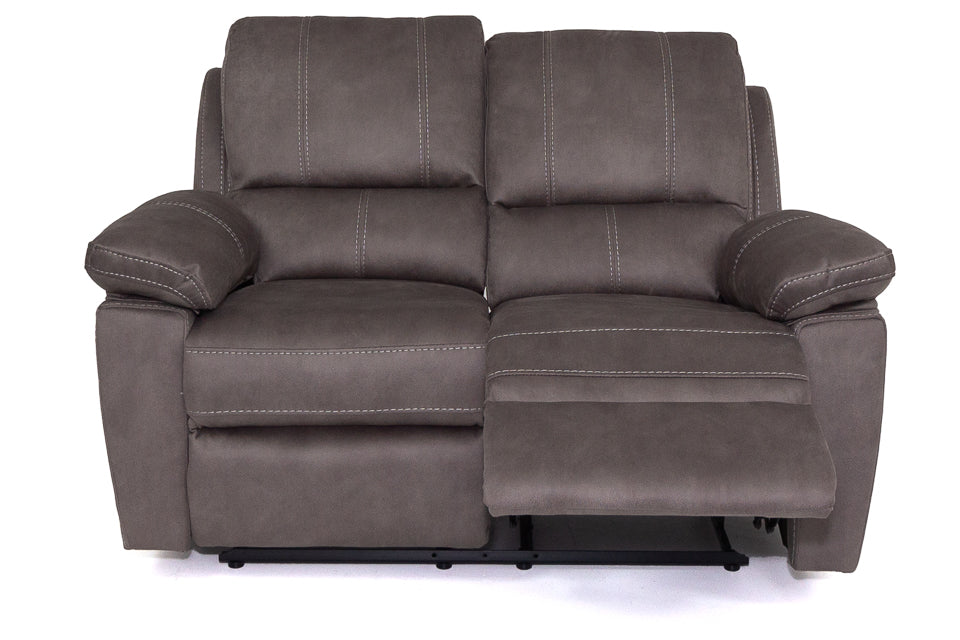 Milan - Grey Fabric 2 Seater Recliner Sofa