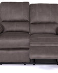 Milan - Grey Fabric 2 Seater Recliner Sofa