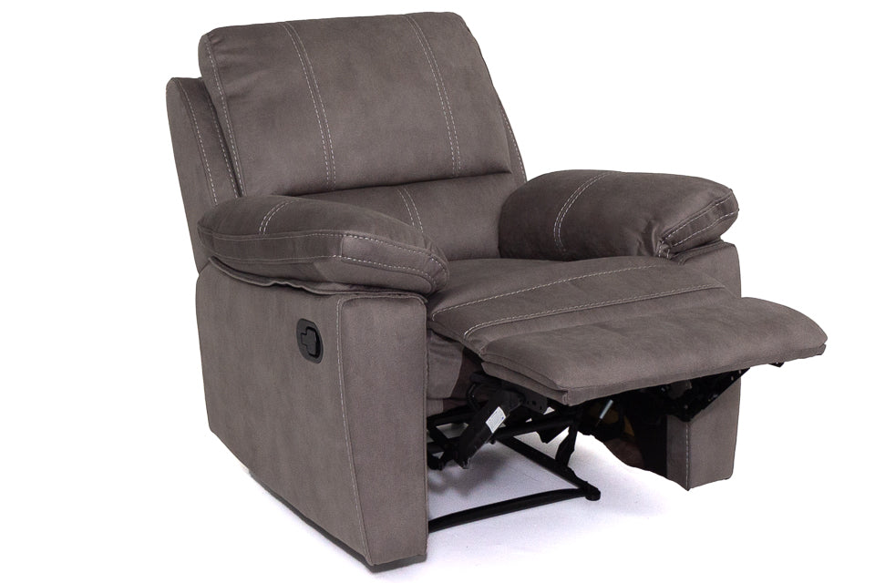 Milan - Grey Fabric Recliner Chairs