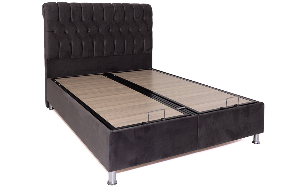 Morton - Grey 5Ft King Bed Frame