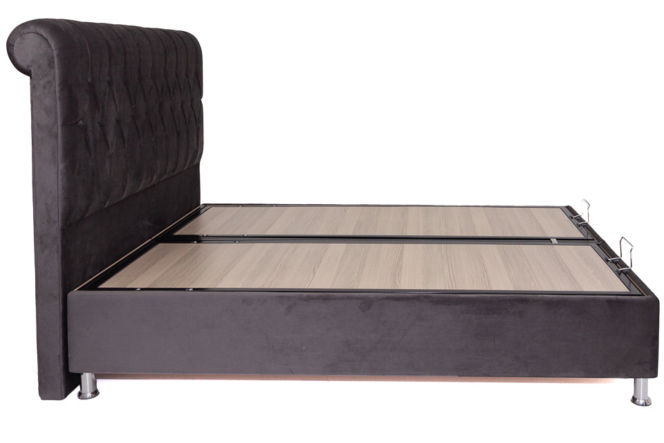 Morton - Grey 5Ft King Bed Frame