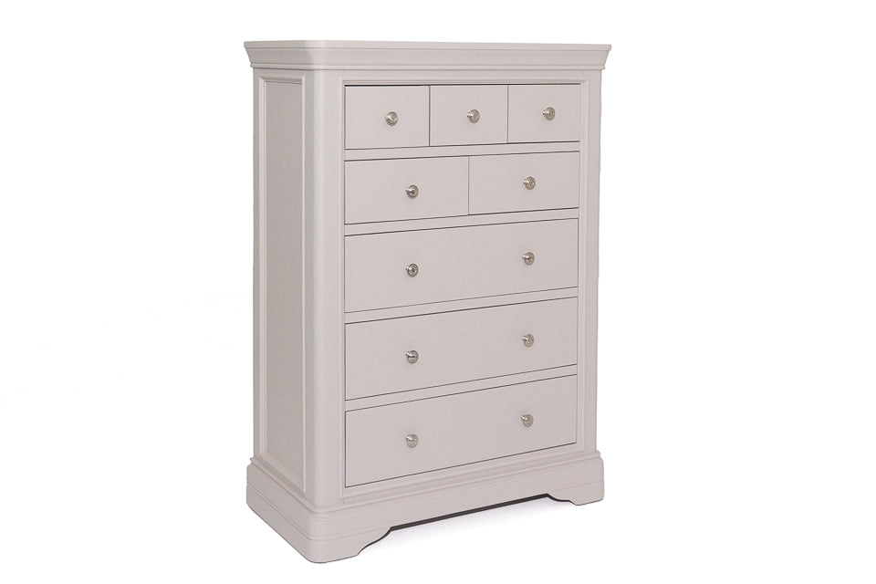 Merlot Taupe 8 Drawer Tall Chest