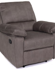 Milan manual Grey Fabric Recliner