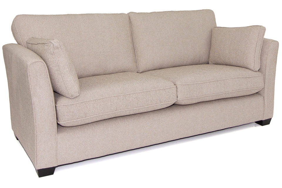 Millie cream Fabric 3 Seater Sofa