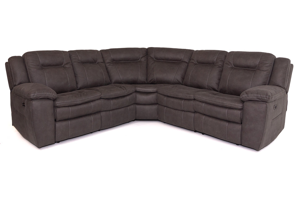 Nadia - Fabric Power Recliner Corner Sofa