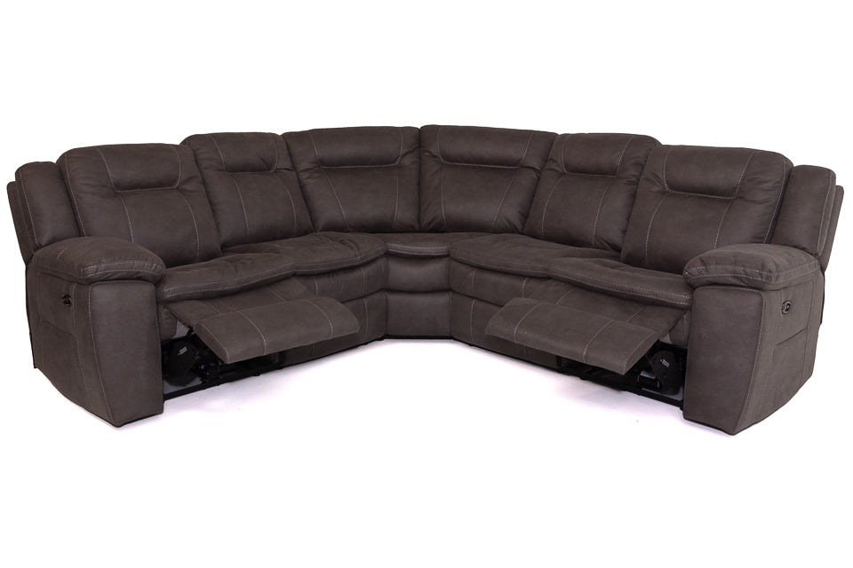 Nadia - Fabric Power Recliner Corner Sofa