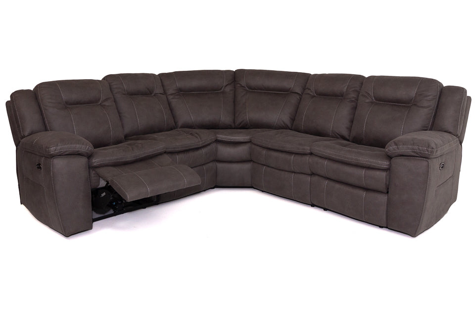 Nadia - Fabric Power Recliner Corner Sofa