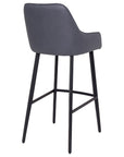 Neala - Grey Fabric Bar Stool