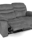 Neptune - Grey Fabric 2 Seater Recliner Sofa