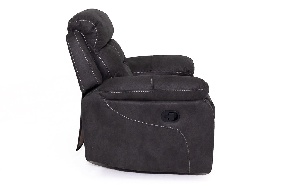 Nevis - Grey Fabric Recliner Chairs