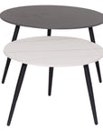 Nixon - Black And White Pura Stone Set Of 2 Coffee Table