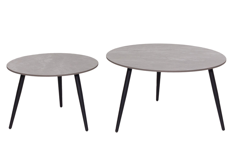 Nixon - Grey Pura Stone Set Of 2 Coffee Table