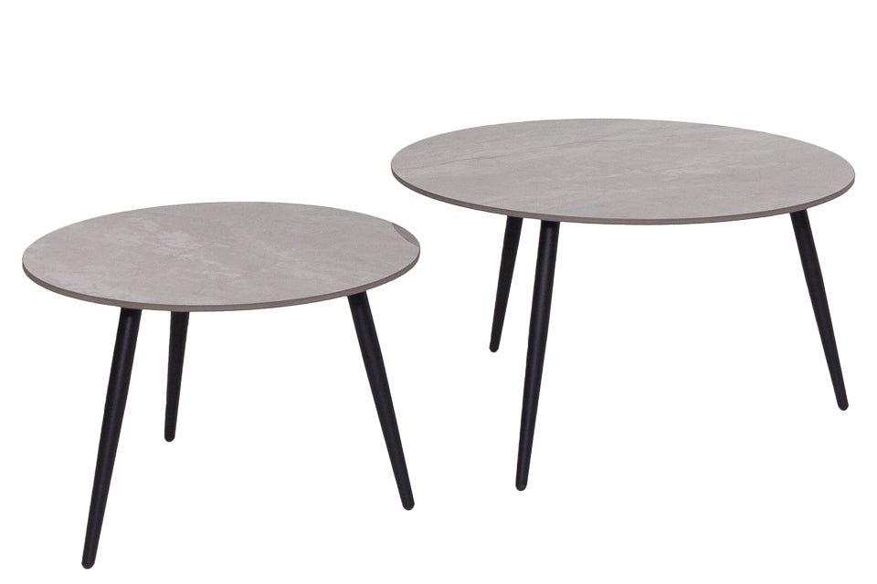 Nixon - Grey Pura Stone Set Of 2 Coffee Table