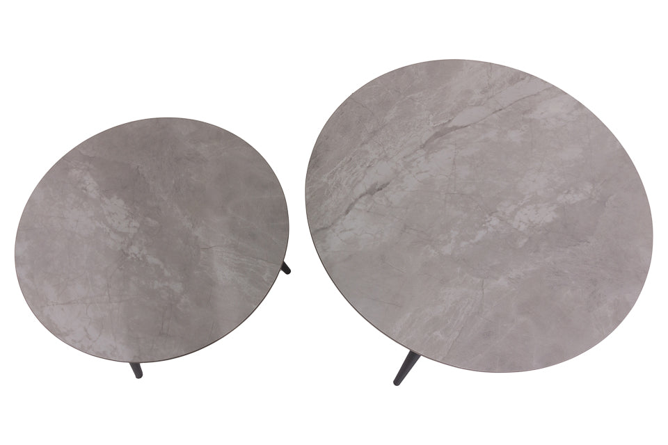 Nixon - Grey Pura Stone Set Of 2 Coffee Table