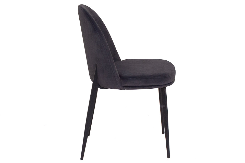 Nolan - Grey Velvet Dining Chair