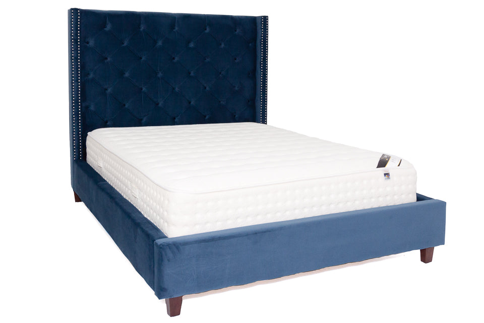Nolte - Blue Fabric 6Ft Super King Bed Frame