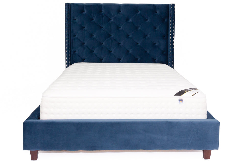 Nolte - Blue Fabric 6Ft Super King Bed Frame