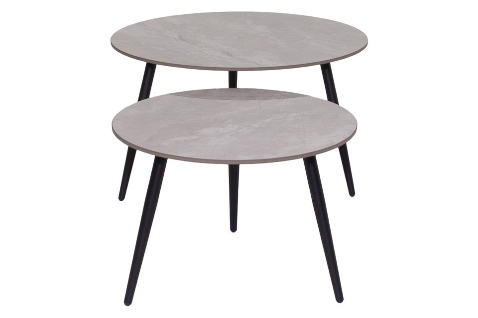 Nixon Grey Pura Stone Coffee Table Set
