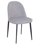 Nolan light Grey Velvet Dining Chair
