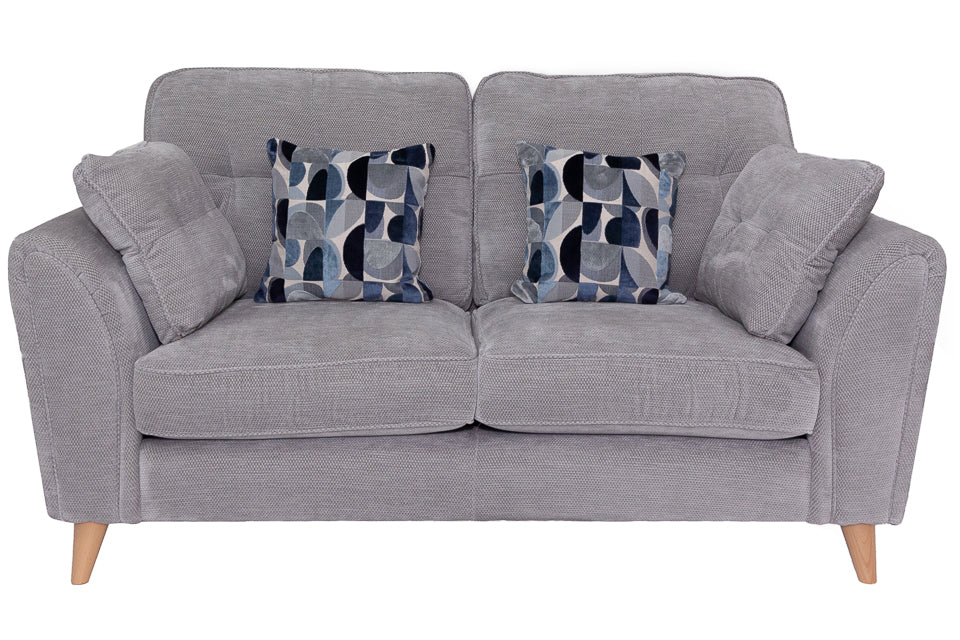 Oceana - Grey Fabric  2 Seater Sofa