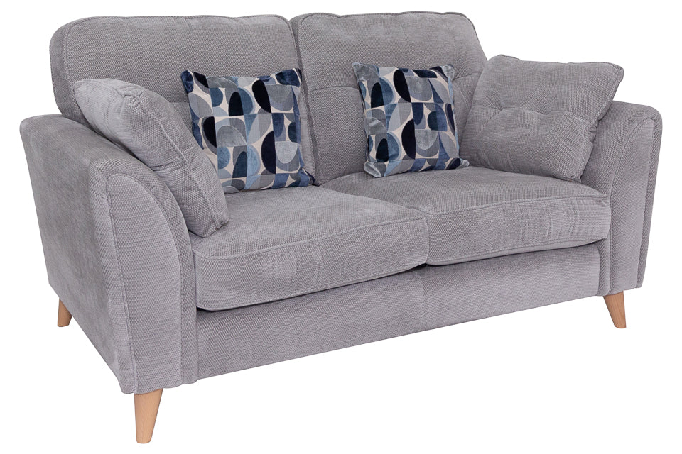 Oceana - Grey Fabric  2 Seater Sofa