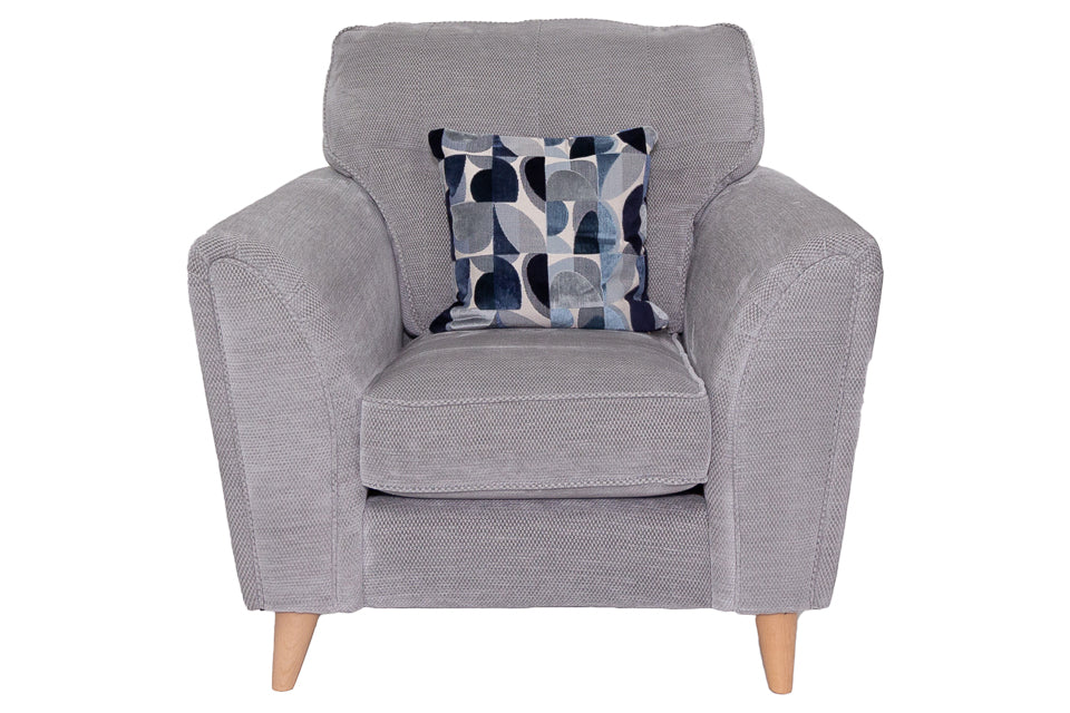 Oceana - Grey Fabric Armchair