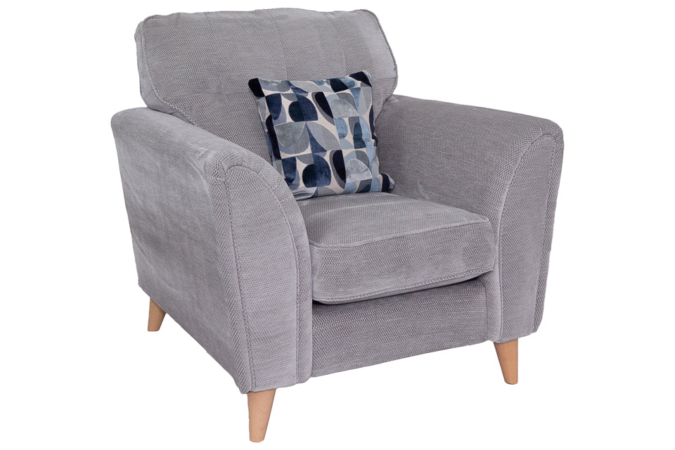 Oceana - Grey Fabric Armchair