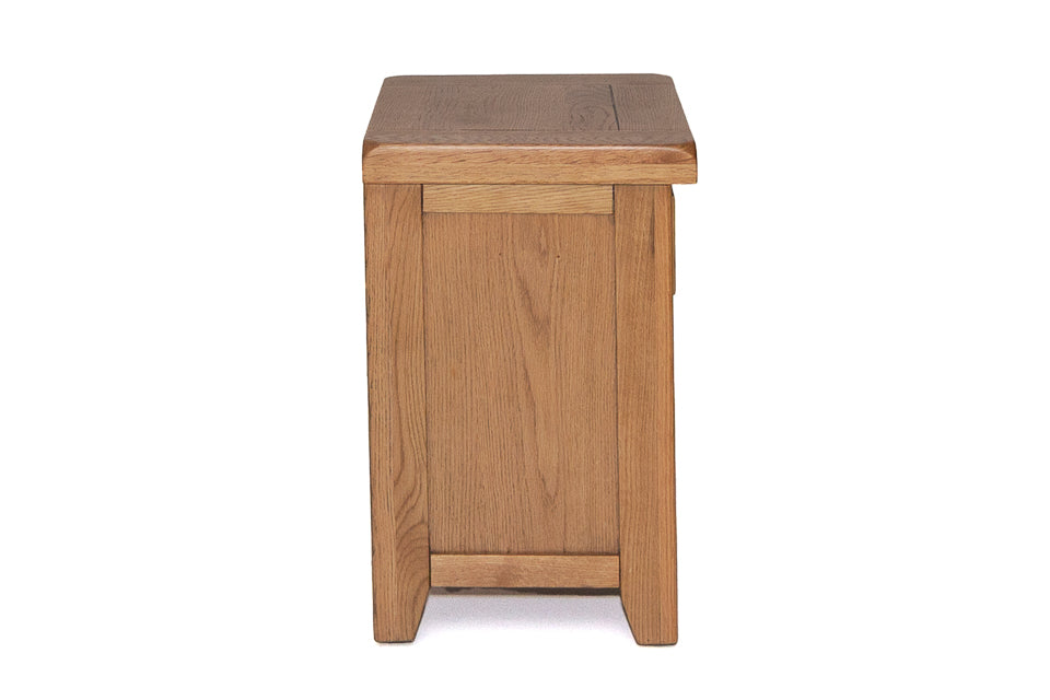 Odeon - Oak 3 Drawer Bedside Locker