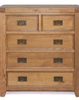 Odeon - Oak 5 Drawer Drawer Tall Chest