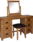 Odeon - Oak Dressing Table And Stool