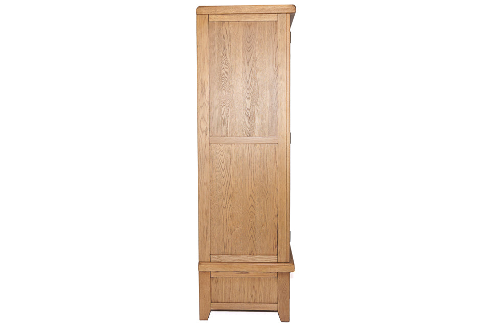 Odeon - Oak 2 Door  Wardrobe With Drawers