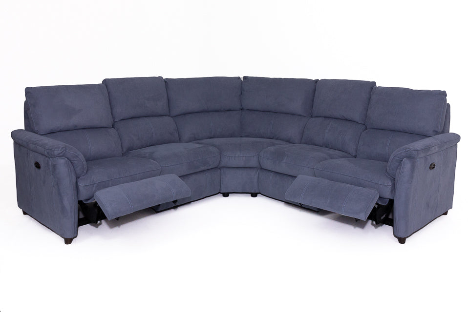 Oliver - Fabric Power Recliner Corner Sofa